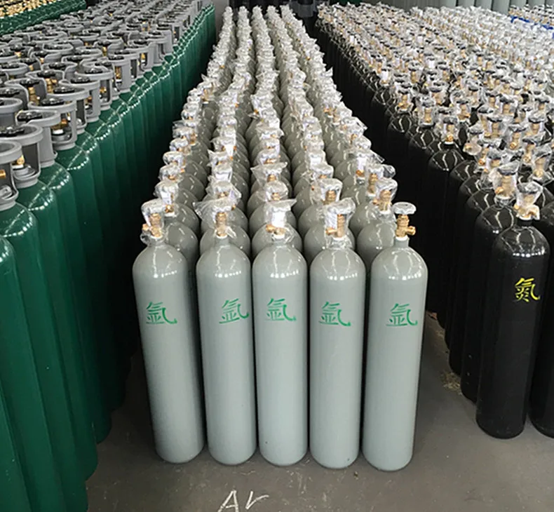 Aluminium Gas Cylinder 40L-800L Seamless Steel Cylinder for Oxygen/Carbon Dioxide/Helium/Argon/Nitrogen/No2/air