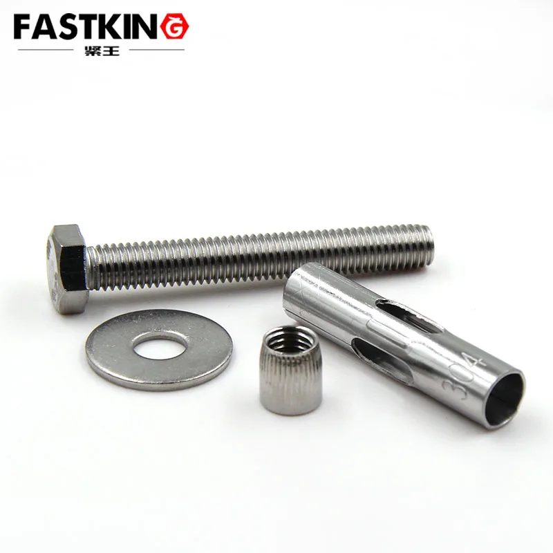 SUS304 M6 M8 long eye pull burst expansion mechanical bolt