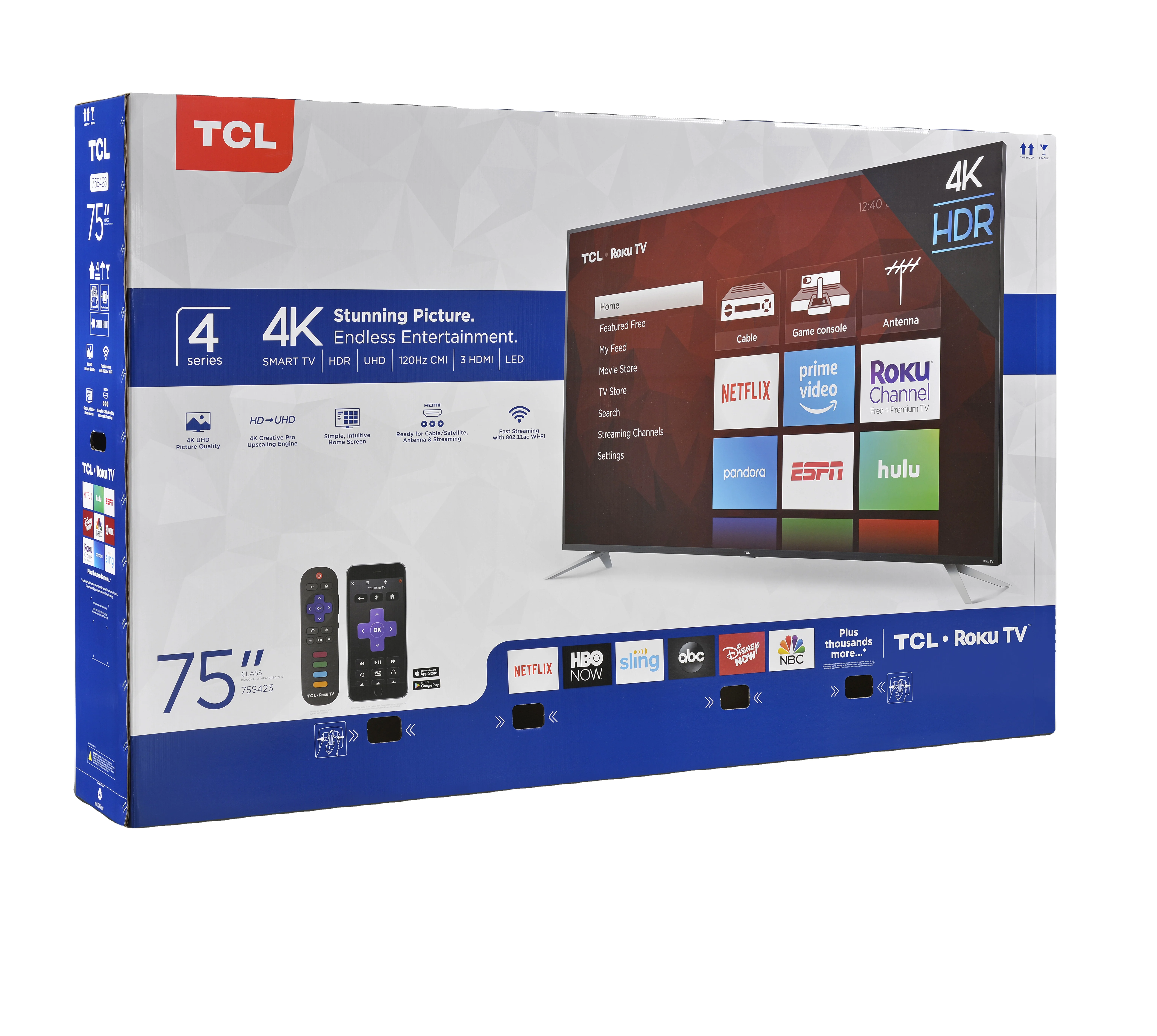 Recyclable Big Size Cardboard Corrugated Color Printing Tv Packaging Carton Box For Shipping