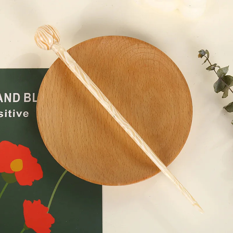 Acetate Thick Luxury Hair Stick Wand Chinese Traditional Hairpins Acid Korean Chopsticks Girls