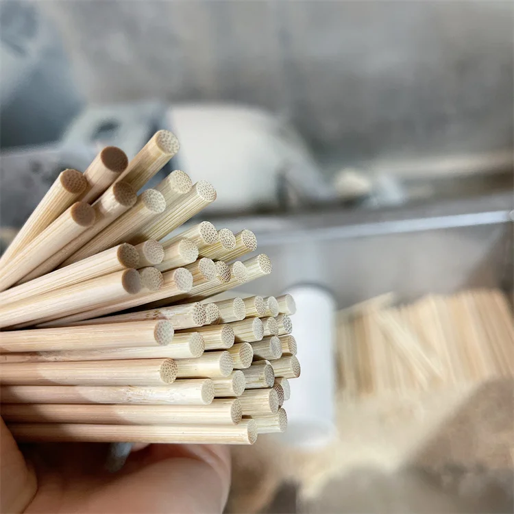 Support Customization Cheap Natural 8Mm Round Bbq Bamboo Skewer Stick