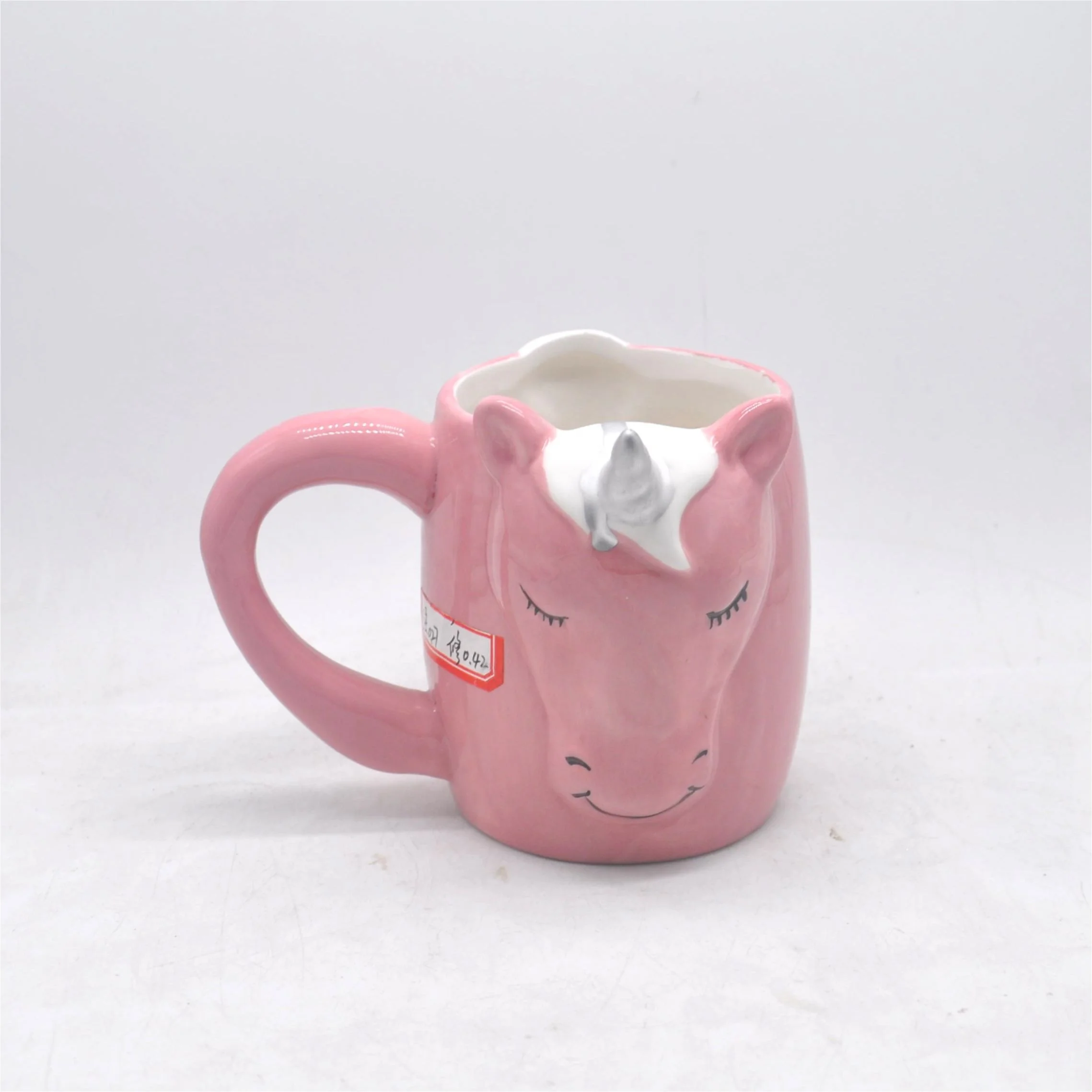 Wholesale 3D Ceramic Cat Mug - Dolomite Stoneware with Hand-painted Design & Customizable Grip
