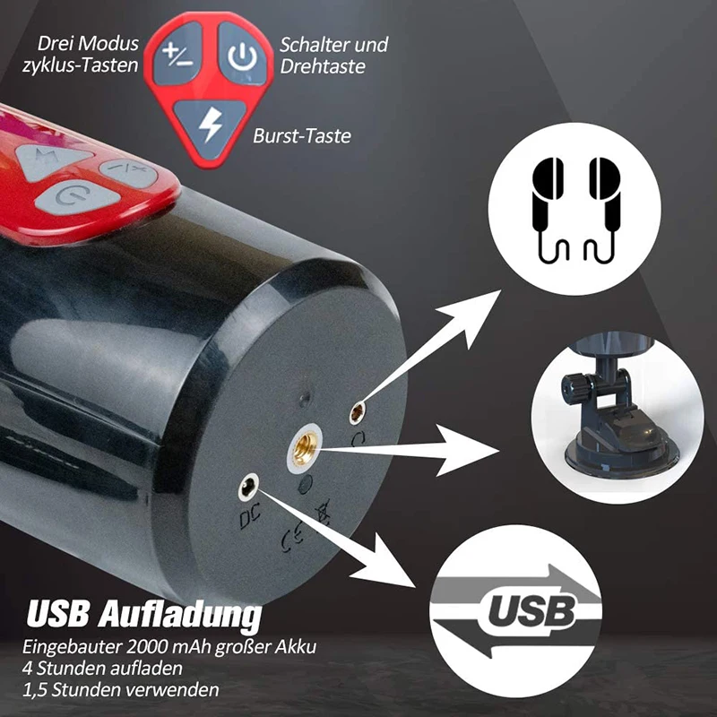Electric Magnetic Automatic Thrusting Male Masturbator Cup Suction Base for Hands Free Woman Moan Men Masturbation Cup