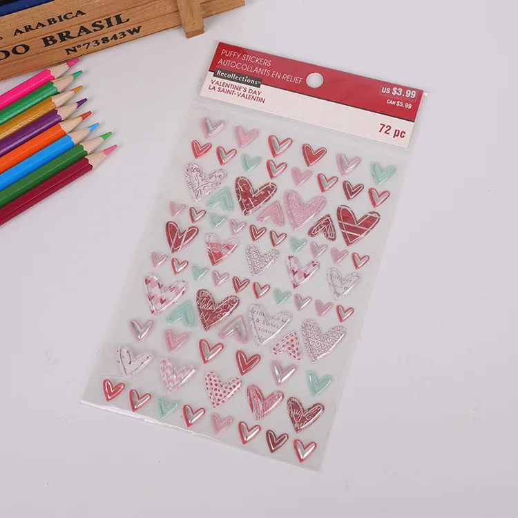 
Etsy hot sale matte sheets room decor kids 3d foam stickers wedding sticker low MOQ 