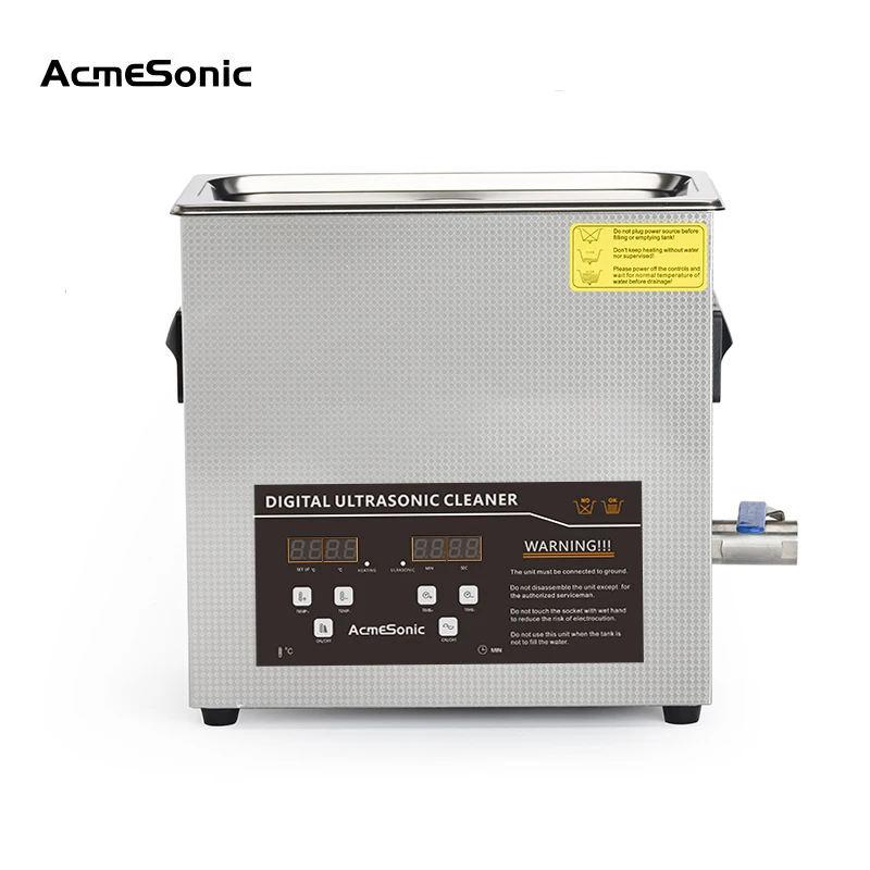 
Ultrasonic Cleaner Industrial Ultrasonic Cleaner Ultrasonic Washing Machine Auto Metal Power Tank Technical Timer Coil 6L 