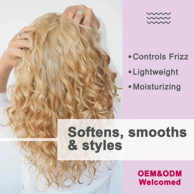 Manufacturer Wholesale Conditioner Hair Curling Cream Moisture&Defining for Natural Curly Hair Hydrating Curl Enhancing