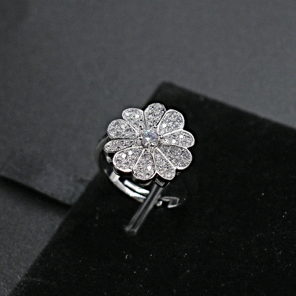 Bedazzled round O necklace set, dubai silver and 24K gold plated flower women wedding bridal jewelry set, wedding necklace