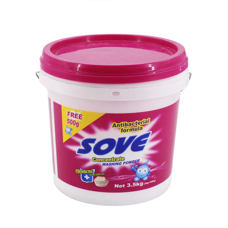 best selling bulk detergent bucket and detergent raw materials washing powder for clothes