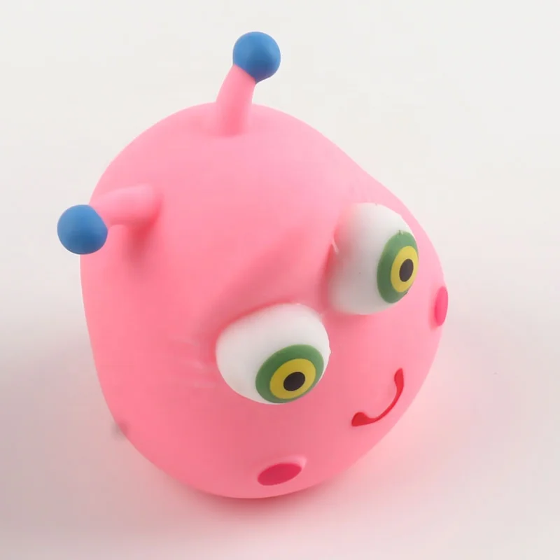 Autism Sensory Toys TPR Plastic Squeeze Ball Cute Monster Anti Stress Squishy Toy Ball