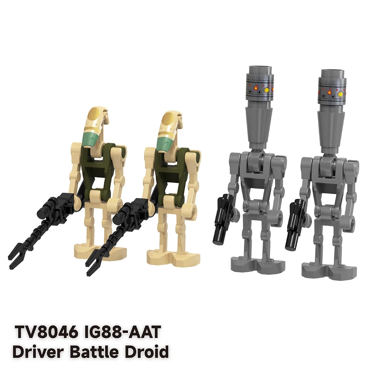 TV6106 Space War Mini Brick Ahsoka Temple Guard Luke Skywalker C-3po Driver Battle Droid Clone Trooper Building Blocks Kids Toys