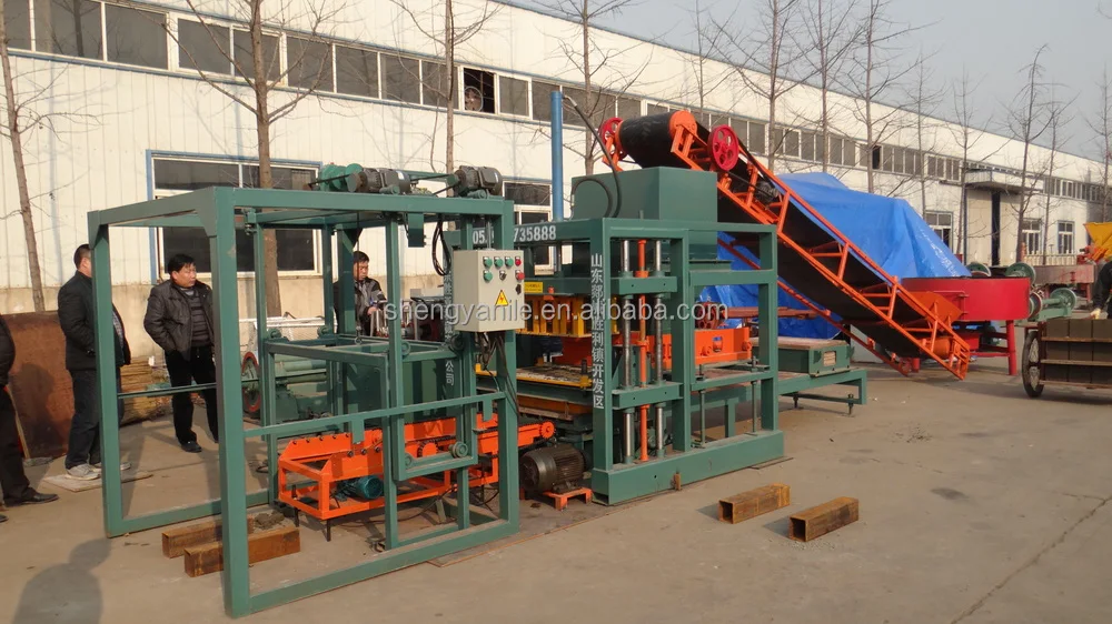 SHENGYA QT4-20 машина для производства полых блоков с гидравлической машиной