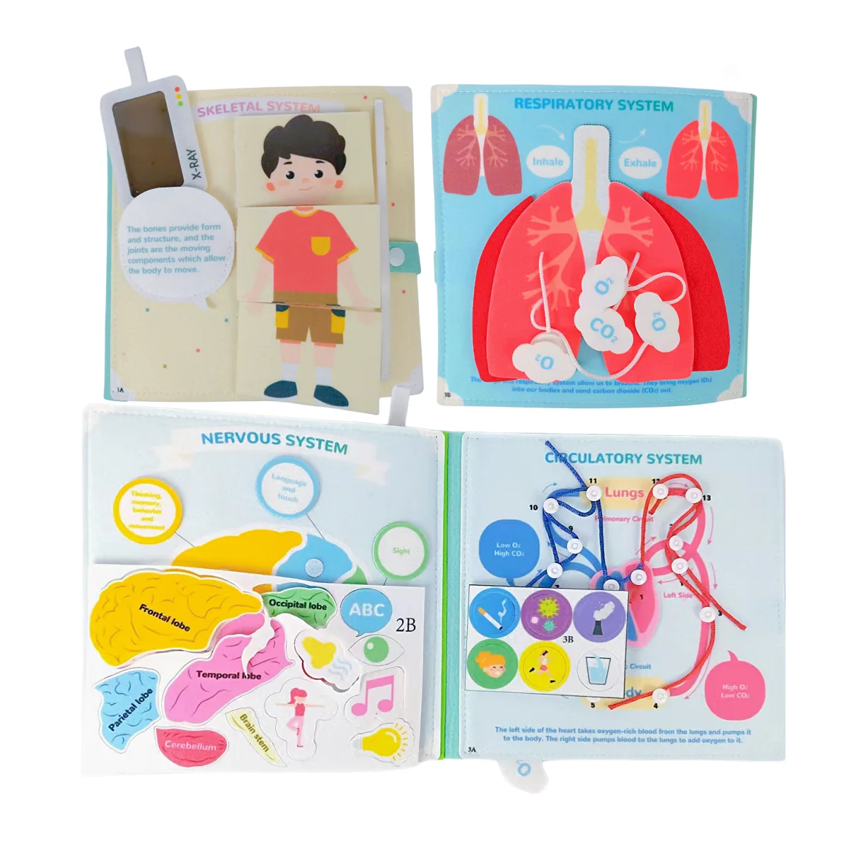 Popular Toys and Factory Educational Sensory Felt Quite Book for 2-6ages Kids Felt Educational Toy