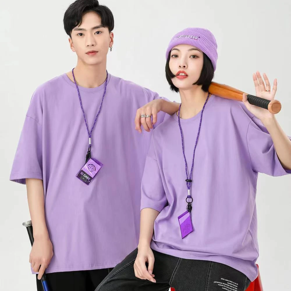 240 grams Dropshipping products 2023 100% cotton t shirt oversize t shirt couple t-shirt for men and women