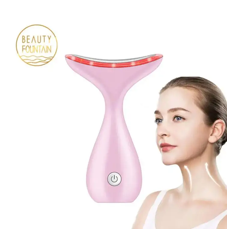 Neck Face Beauty Device LED Photon Therapy Skin Tighten Reduce Double Chin Anti Wrinkle Neck Lifting Skin Care Massage Tools