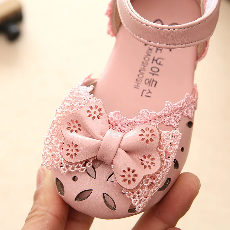 
manufactures Girl 2021 summer fashion bow knot children s princess shoes baby shoes bun sandals shoe charms 