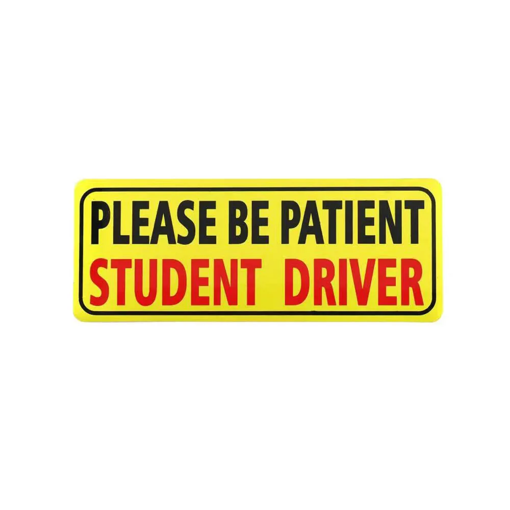 Customized Student Driver Magnet for Car Please Be Patient Student Driver Magnet ew Drivers Sticker Safety Warning of car decals