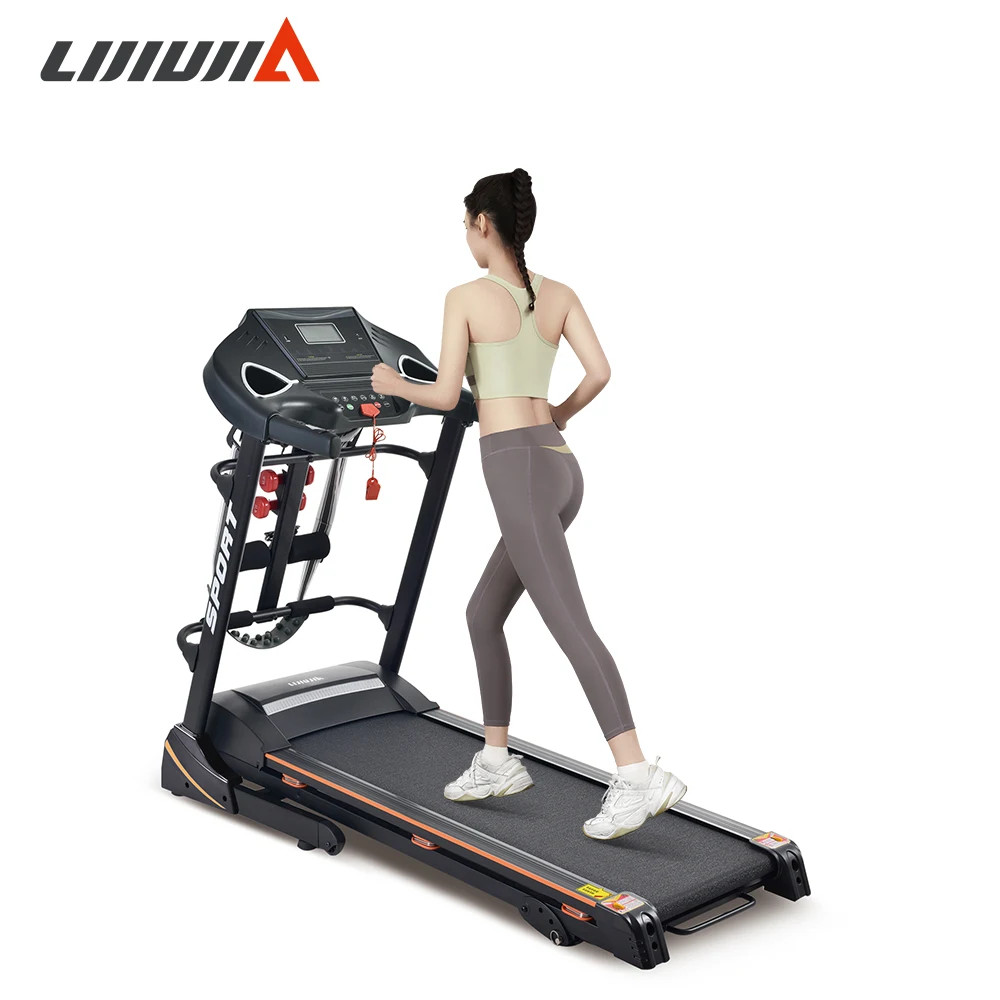 Lijiujia cheap price home use 1.75hp motor 100kg user weight electric running treadmill