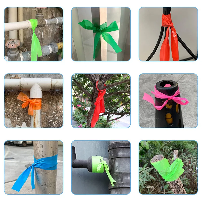 Неклейкая лента для маркировки пластиковой ленты рулон границ и опасных зон