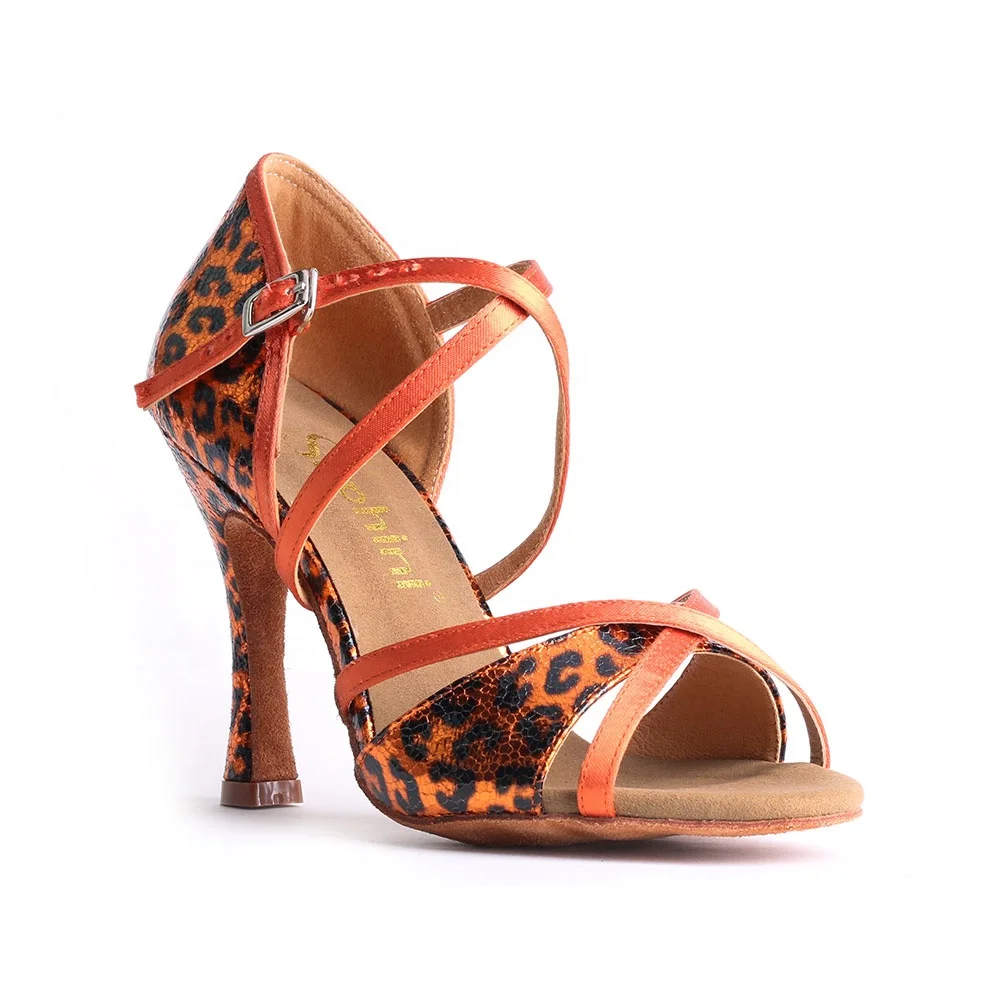 Suphini Seductive Orange Color Lady Shoes High Heel Suphini Dancing Shoe
