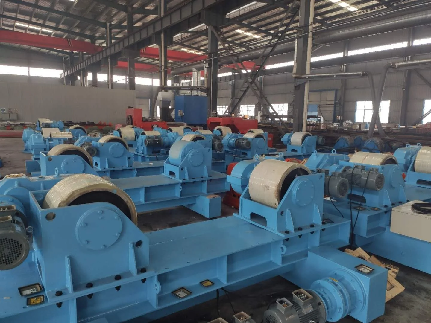 Yueda 10 ton welding rotator adjustable tank rotator automatic pipe rotator welding