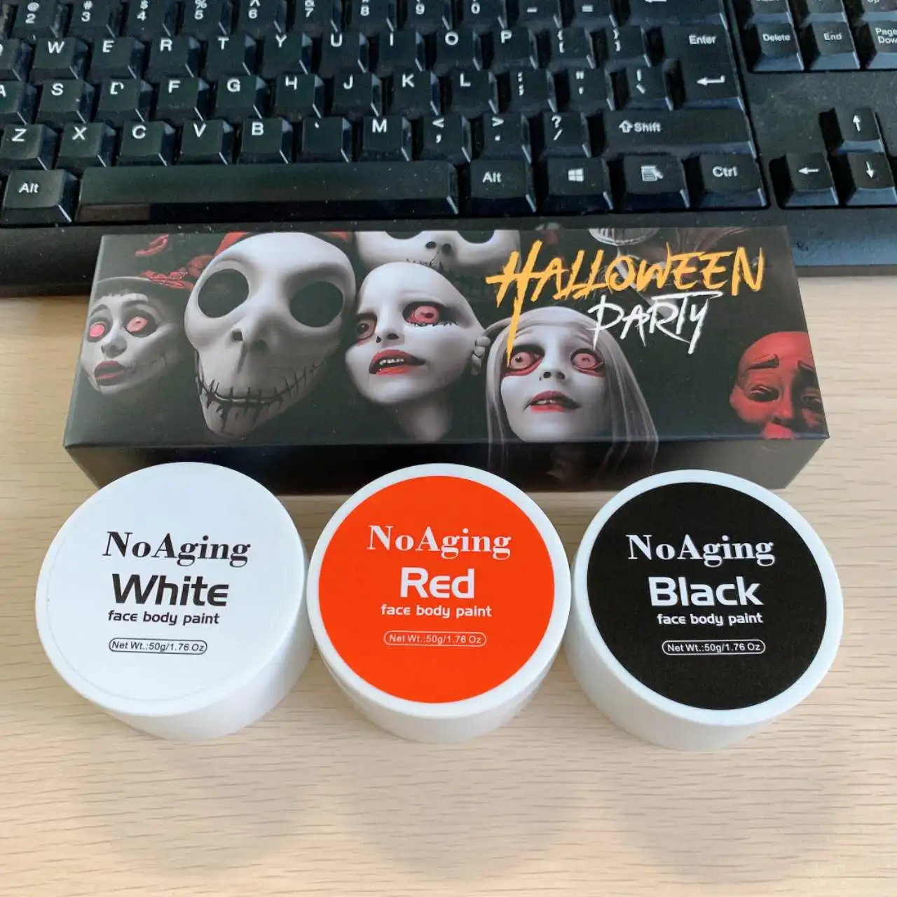 Wholesale 230g Halloween Makeup Non Toxic Washable Body Art Face Painting Colorful Face Oil Painting Kit