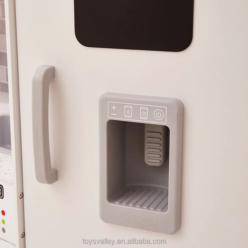 New Kids Role Play Wooden Toys Vintage Kitchen with Cookware Accessories Play Set for Toddlers