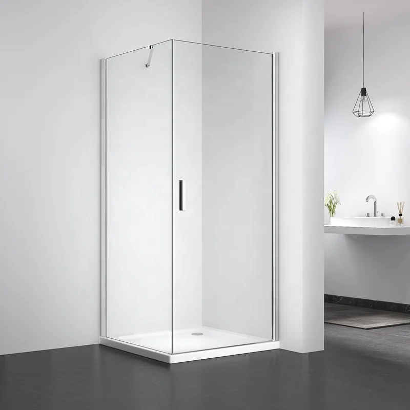 Exceed Simple Design Bathroom Aluminium Tempered Glass Hinge Shower Enclosure Shower Room