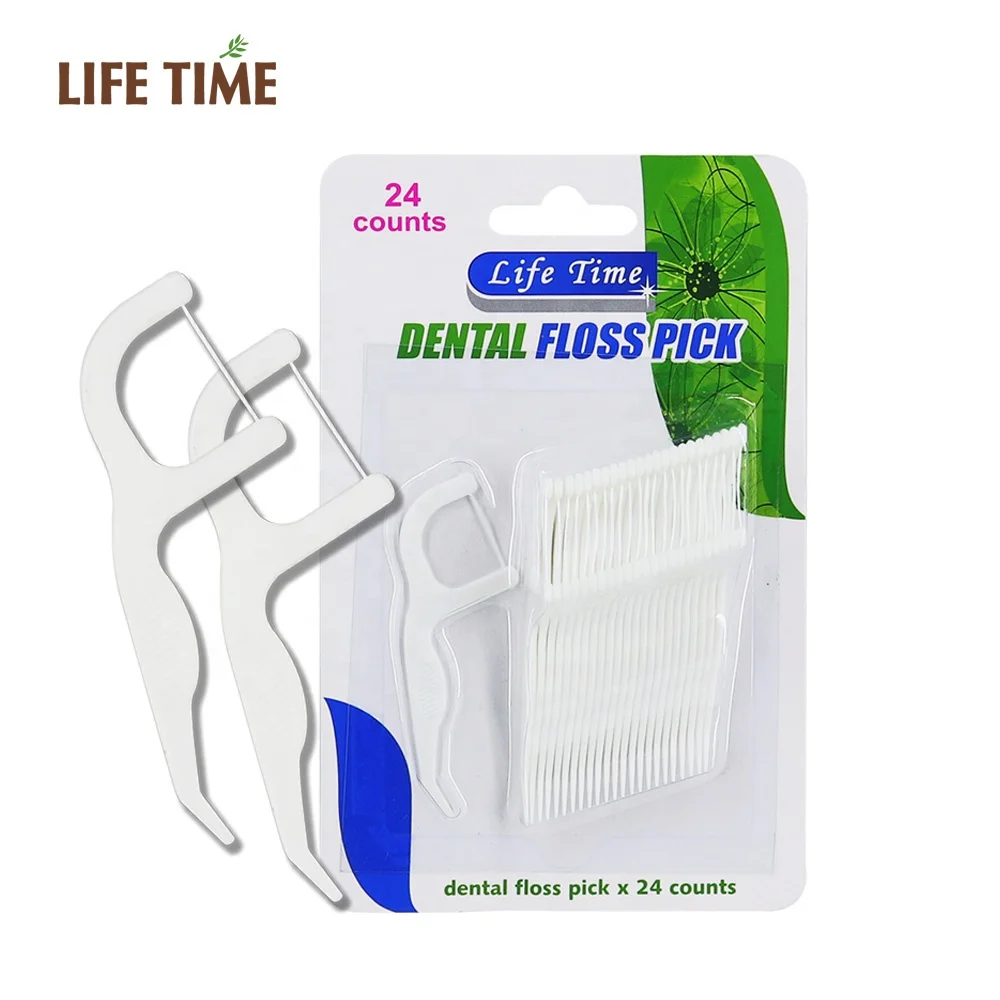 OEM dental flosser toothpicks individually wrapped dental floss picks