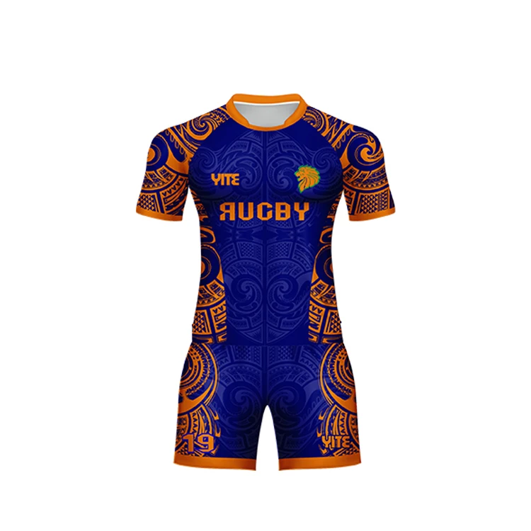 Wholesale Rugby Jersey Custom Rugby Jersey Sublimation Print Striped Rugby League Jersey shirt