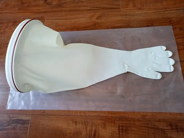 Sterile Handling Isolation Gloves White Hypalon Safety Gloves for Durable Protection CSM glove