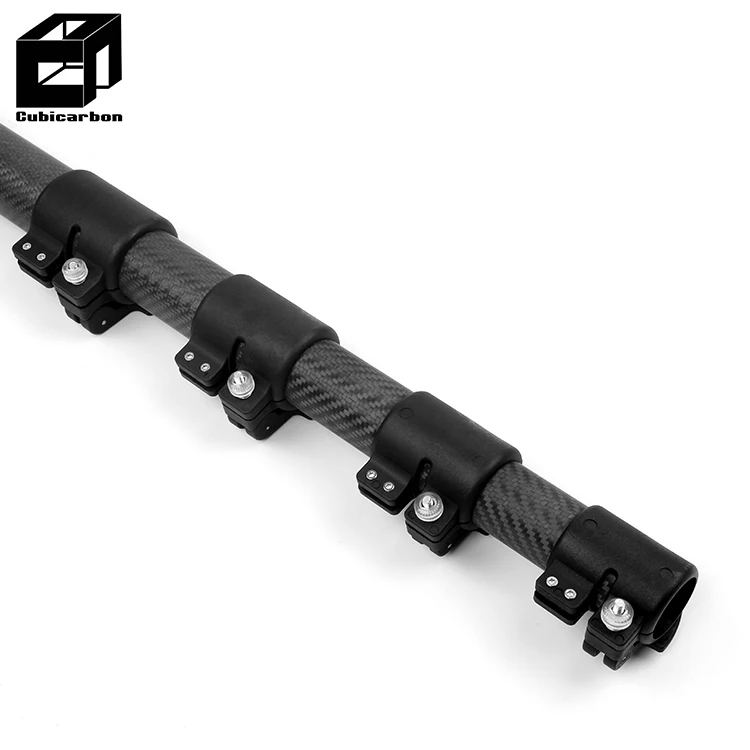 15-18 мес., 20 м пользовательские углеродного волокна телескопическая штанга рыболовная удочка углеродистая трубка из углеродного волокна для шест с Выдвижная телескопическая рейка