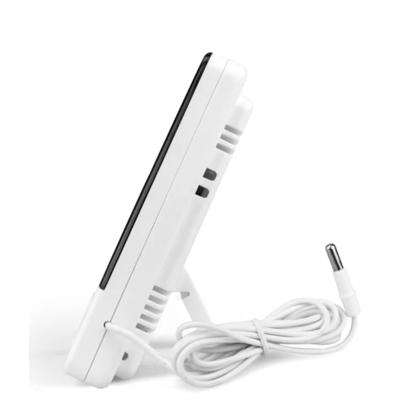 Household thermometers lcd monitors digital Thermometer Hygrometer temperature instruments probe Alarm Wall Mount humidity meter