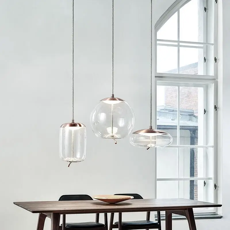 Modern  Glass Chandelier Lighting Pendant Lamp For Hotel Living Room Bedroom Home Hanging Lights