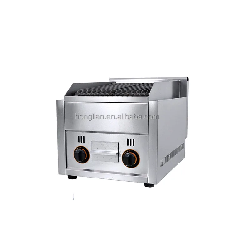 High quality electric gas lava rock grill machine for sale