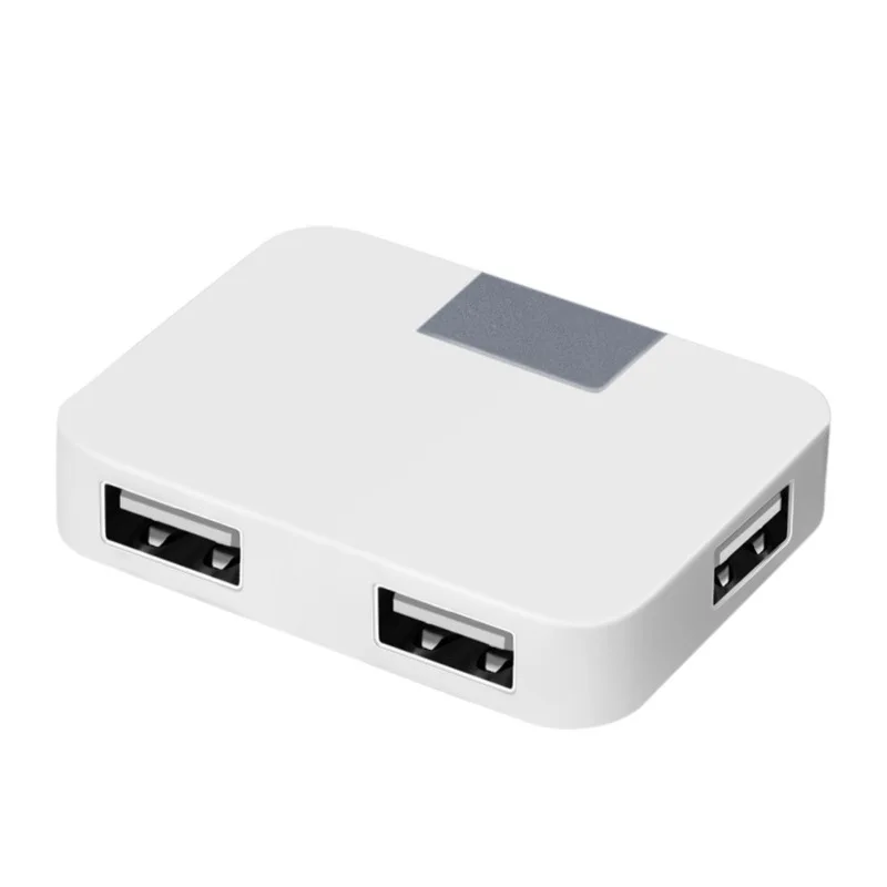 Hot Mini USB HUB Port 4 IN 1 Cute Square HUB With Multi-Ports 4 PORTS Fancy HUB For Computers Cars With Custom Logo