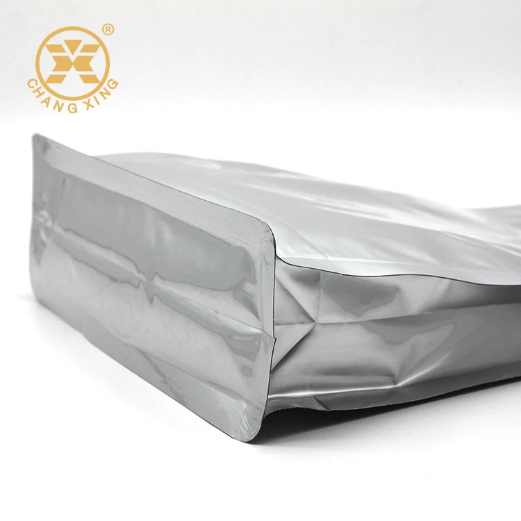 
Foil Pouch Stand Up Pouches Silver Back Clear Feont Open Top Foil Mylar Pouches Aluminum Foil Packing Bags Ziplock Bag Logo 