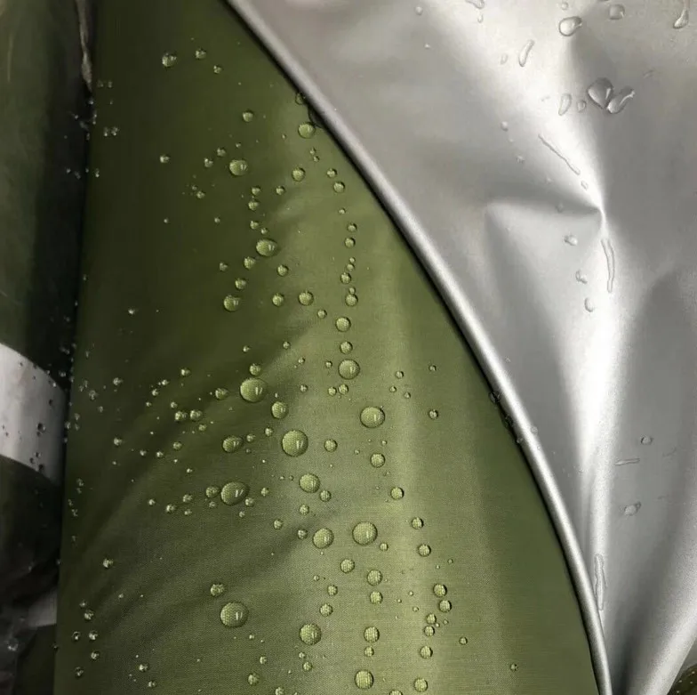 Factory supplier silver coated 100% Polyester 190t waterproof Taffeta fabric for umbrella raincoat car cover