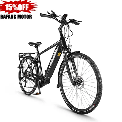 Akkubici CE CERT bafang 250 watt city ebike 700c 28inch elektrische fiets torque mid motor electric bicycle