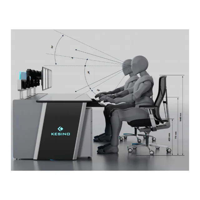 Kesino поставщик заводская цена контроль офисная мебель эргономичная постоянная консоль индивидуальная диспетчерской по высоте