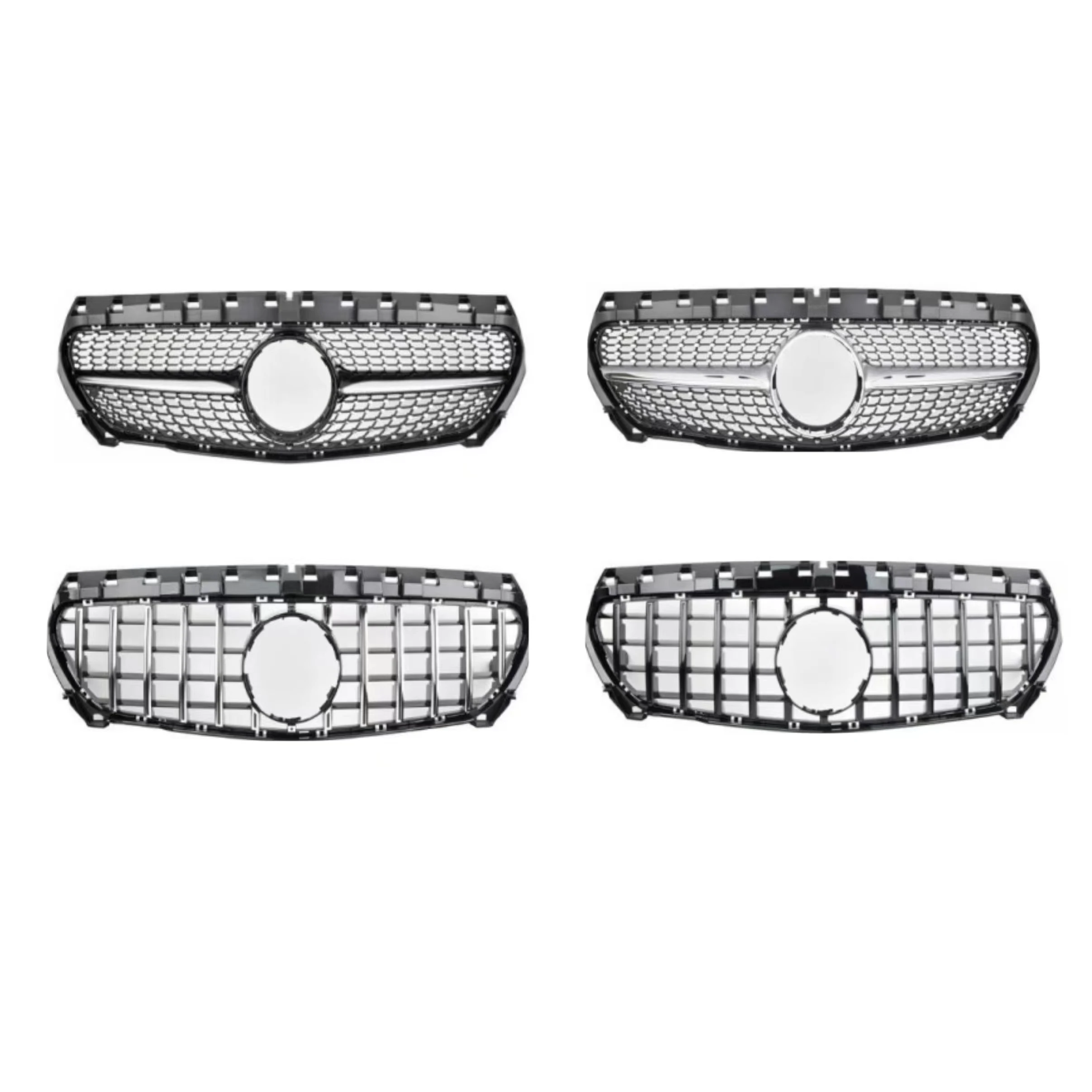 Car Body Parts Bumper Grille GTR/AMG/Diamond for Mercedes Benz Class CLA W117 W118 CLS C257 W218 W219