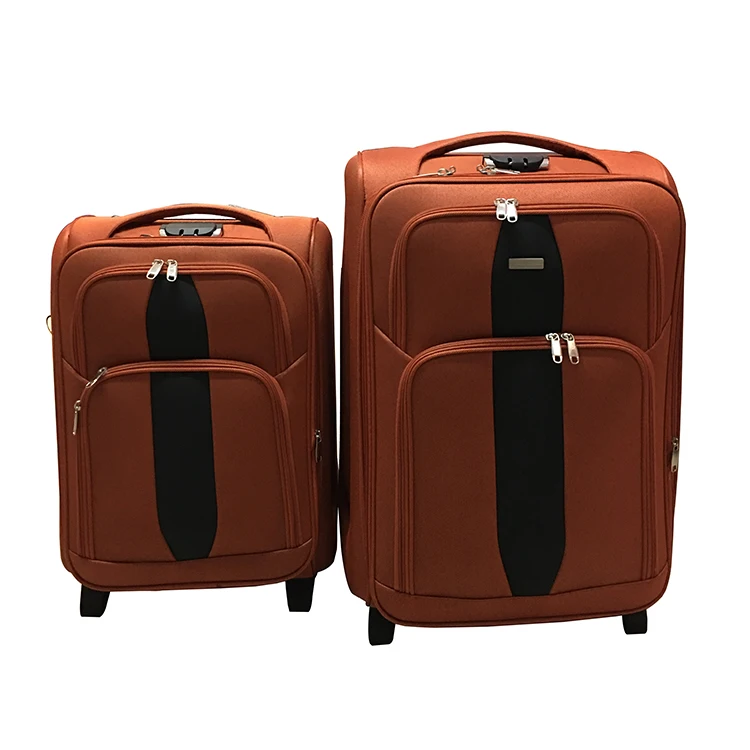 2024 soft fabric eva luggage bags travel case 600d trolley suitcase set
