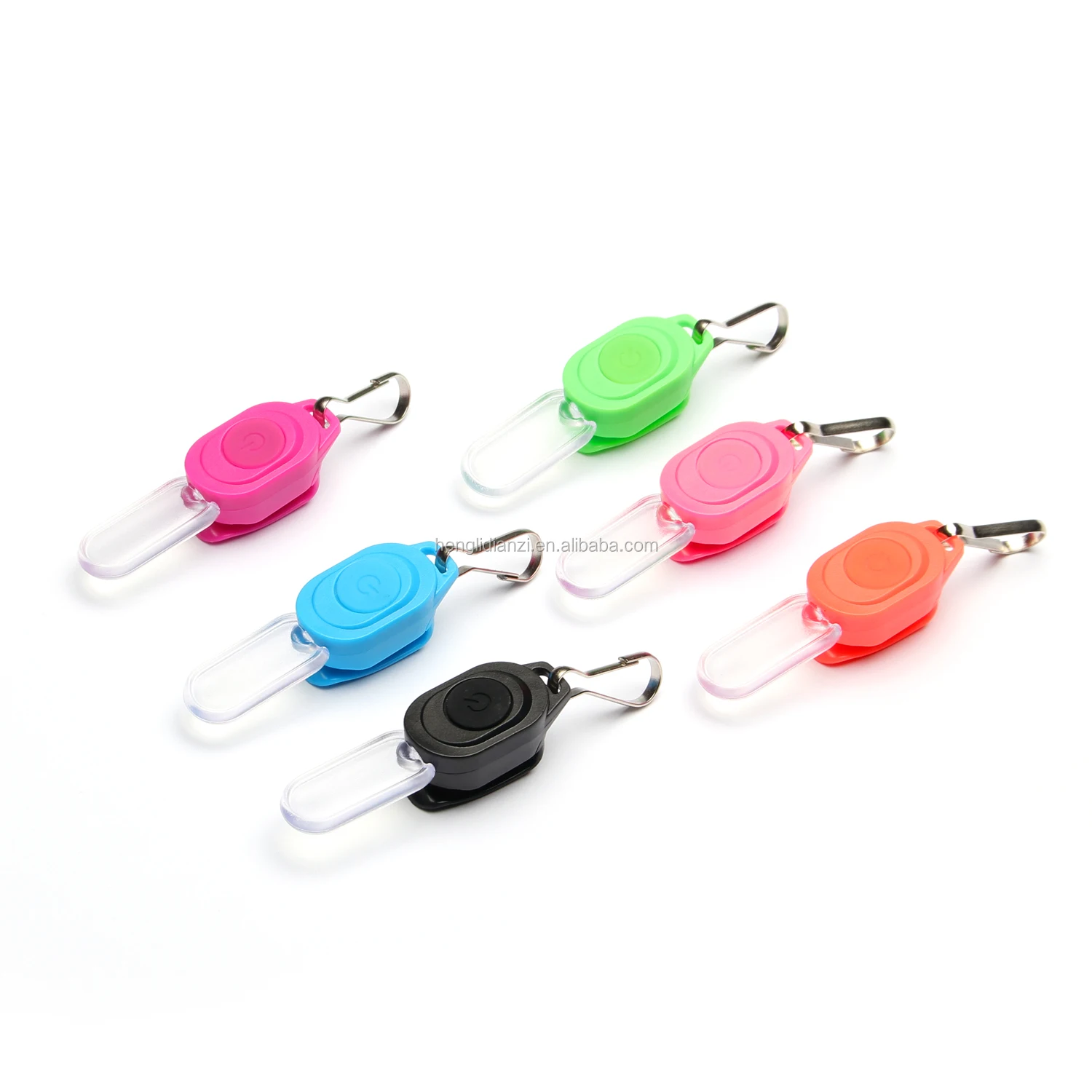 High Visibility Accessories Night Mini LED Flashing Zipper Pulller Light keychain light LED Safety Light