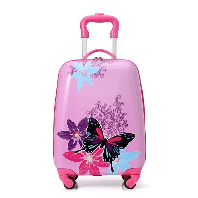 Children pull box gift printed logo cartoon suitcase 18 inch universal wheel suitcase