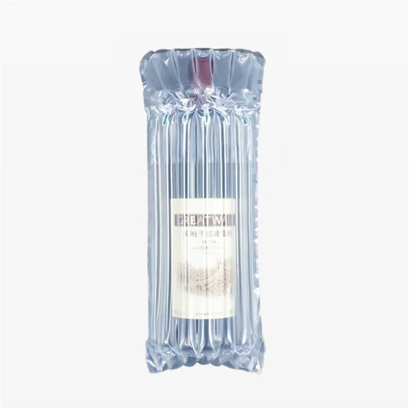 shock resistance PE PA protective package inflatable packaging air column bag wine bottle