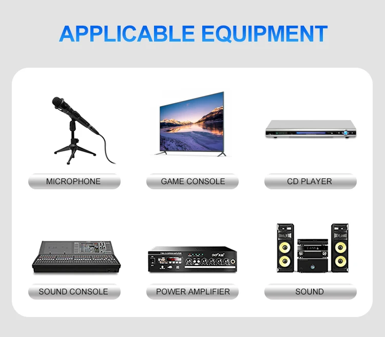 Audio Hifi Cable For Car Amplifier 6.0mm Rca Male Av Cable High Quality Manufacturer Gold Plated Rca Cable