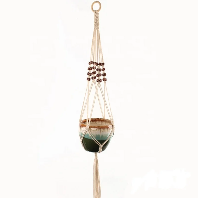 Handmade cotton Macrame Plant Hanger Indoor & outdoor Plant Hanger Home Decoration