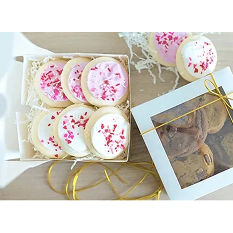 Wholesale Print Packaging Cake Cookie Jewelry Clothes Baking Food Wedding Invitations Have Clear Drawer Cover Paper Gift Box