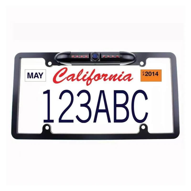 USA Plastic Car License Plate Frames Car Number Car License Plate Frame With Camera