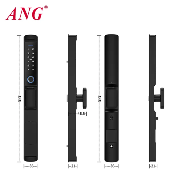 Glass Electric Door Lock Remote Control Digital Tuya Waterproof Outdoor Door Lock For Home