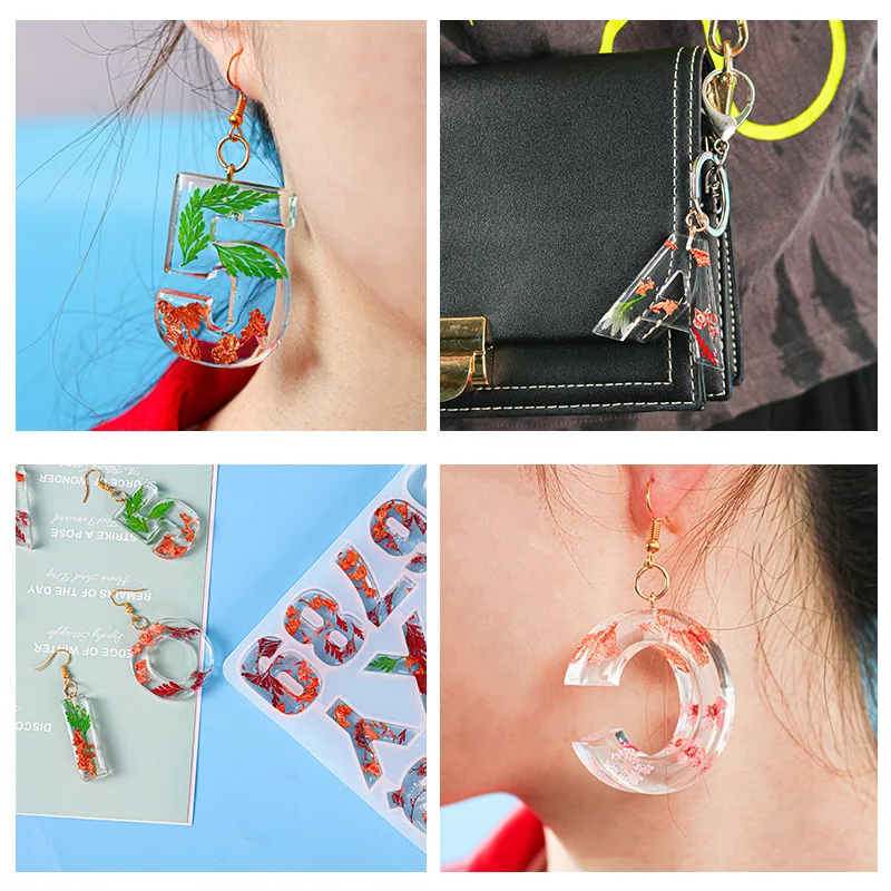 
Recycle Resin Alphabet Mold Sturdy Letter Silicone Mould Number Capital Letter Resin Epoxy Alphabet Mold Silicone 